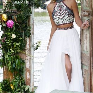 Sherri Hill two piece prom dress